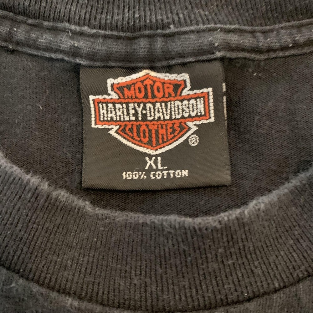 VTG Harley-Davidson Shirt Mens XL Black 90th Anniversary 1903 1993 USA Germany - Picture 3 of 9